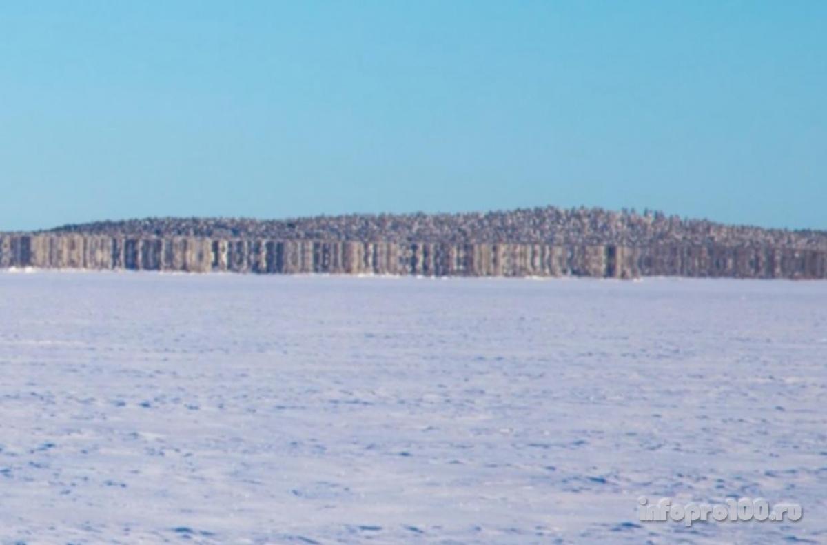 На границе России с Финляндией сфотографировали остров-призрак