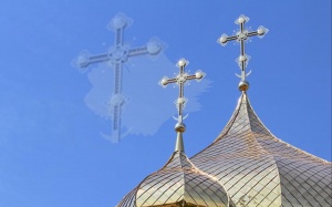 Над крестом храма в Новороссийске засняли голограмму