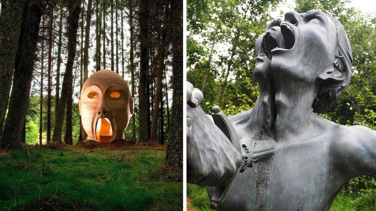 55 загадочных статуй, найденных в лесу