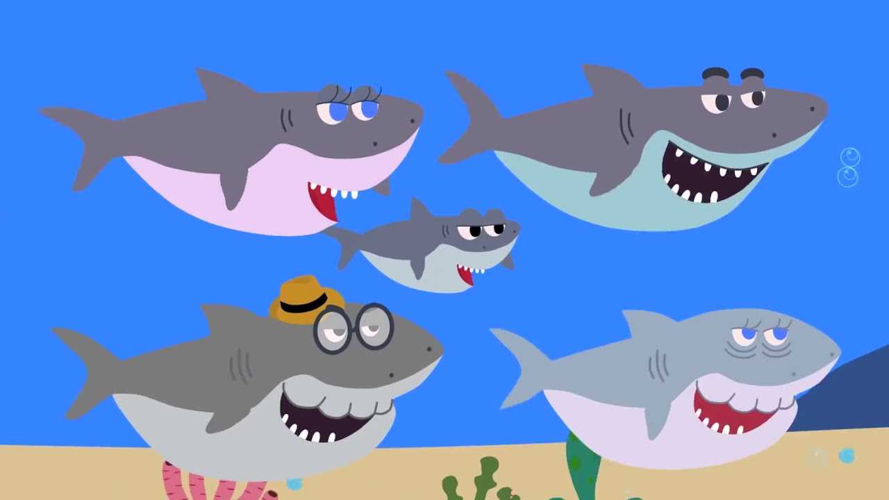 BABY SHARK - русская песенка.  Акуленок малыш, песенка для детей
