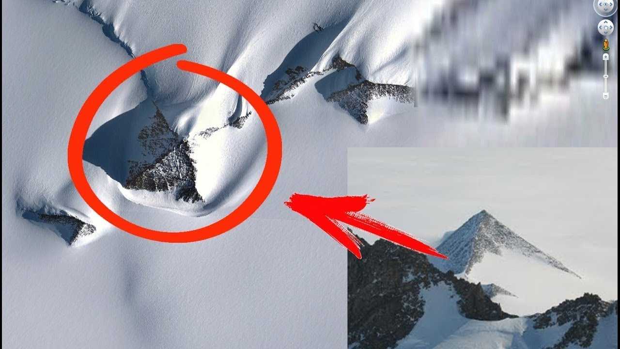 В Антарктиде найдено нечто, похожее на гигантскую антенну / Найдена легендарная нацистская база!